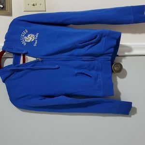 Blue Hollister zip up size M sweatshirt
